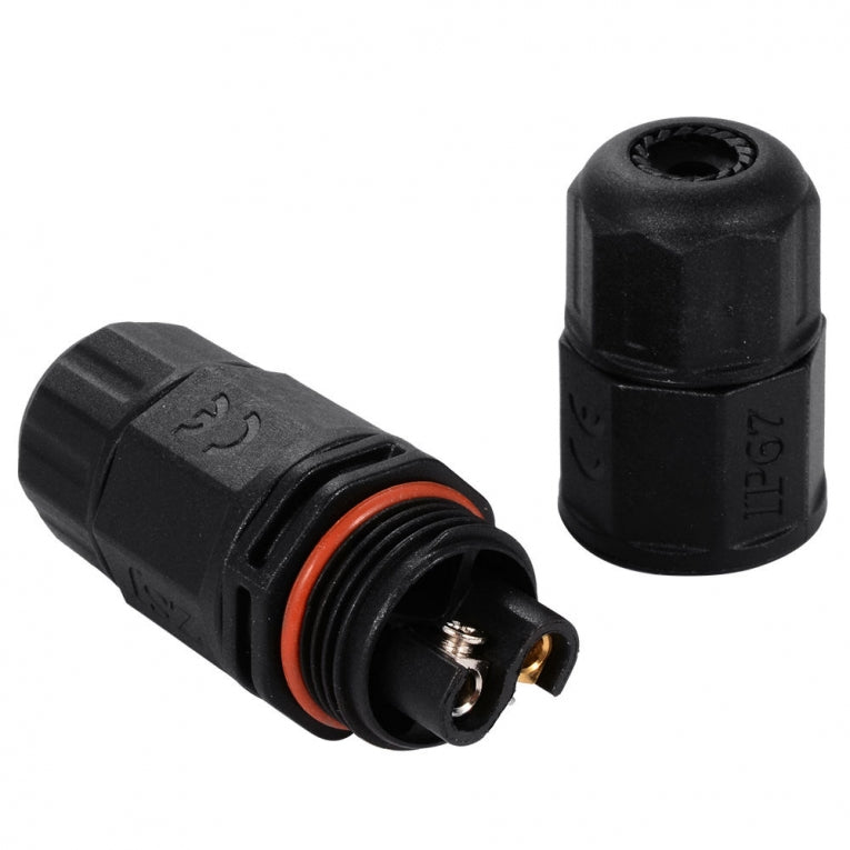 Waterproof cable connector - screw mounting - IP67 connector