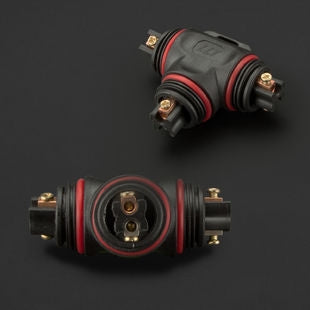 Waterproof cable connector - T splitter - screw mounting - IP67 connector