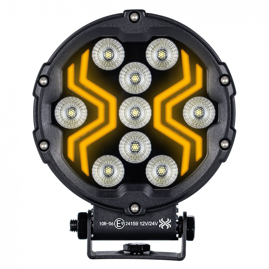 Lampe de travail LED avec protection IP67, 9 LED, motif araignée