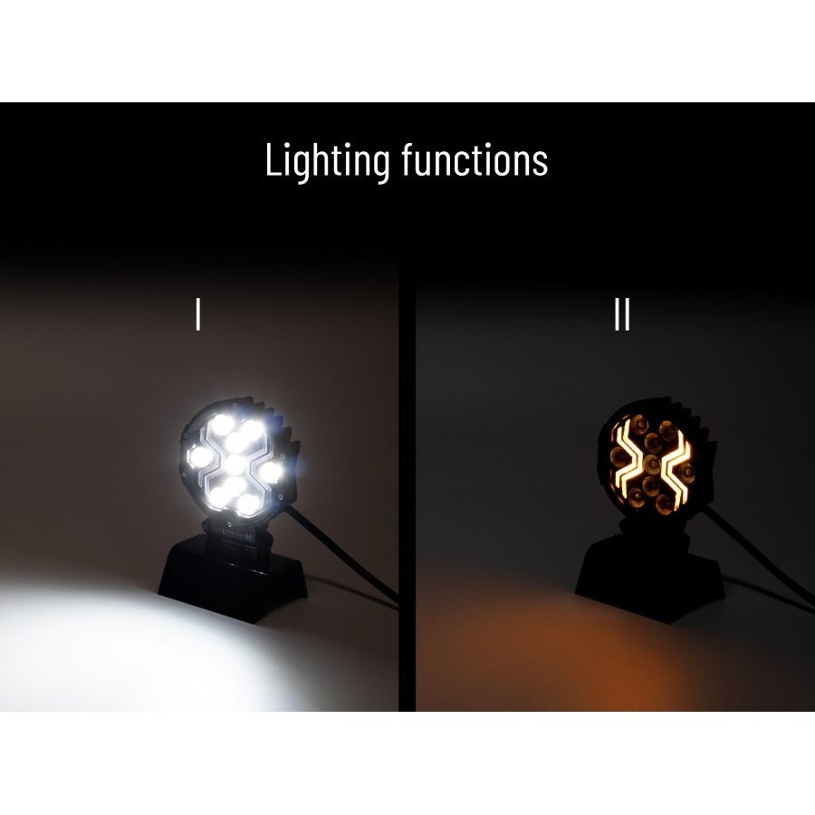 Lampe de travail LED avec protection IP67, 9 LED, motif araignée