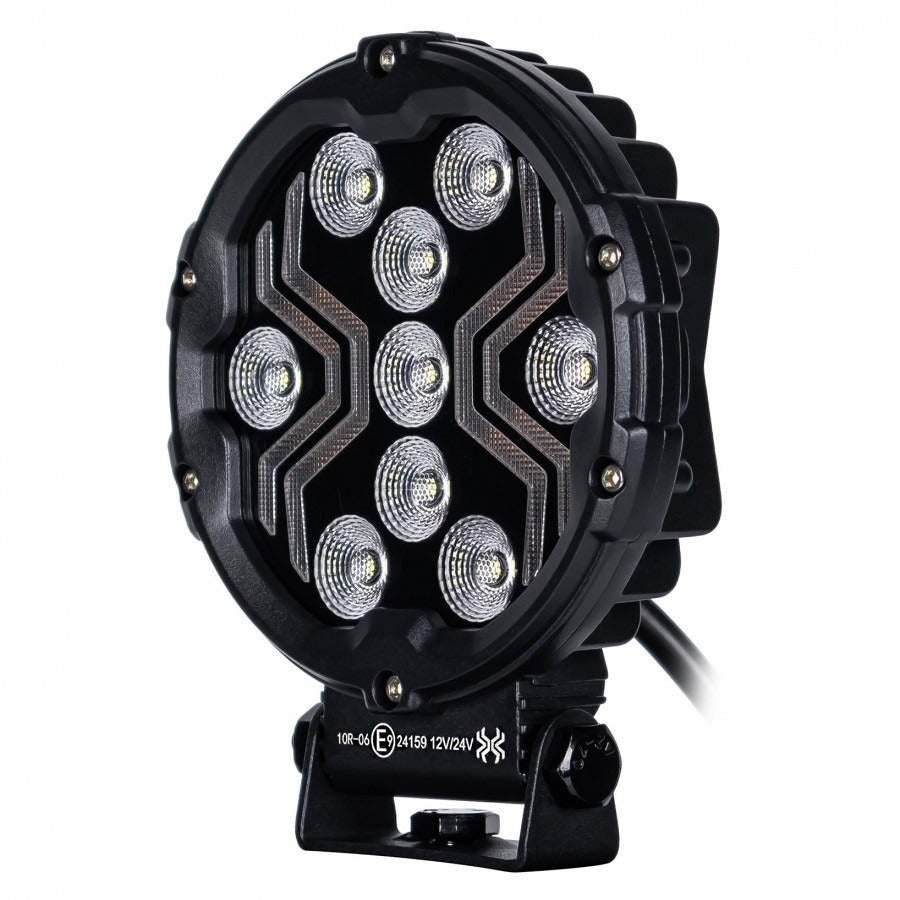 Lampe de travail LED avec protection IP67, 9 LED, motif araignée