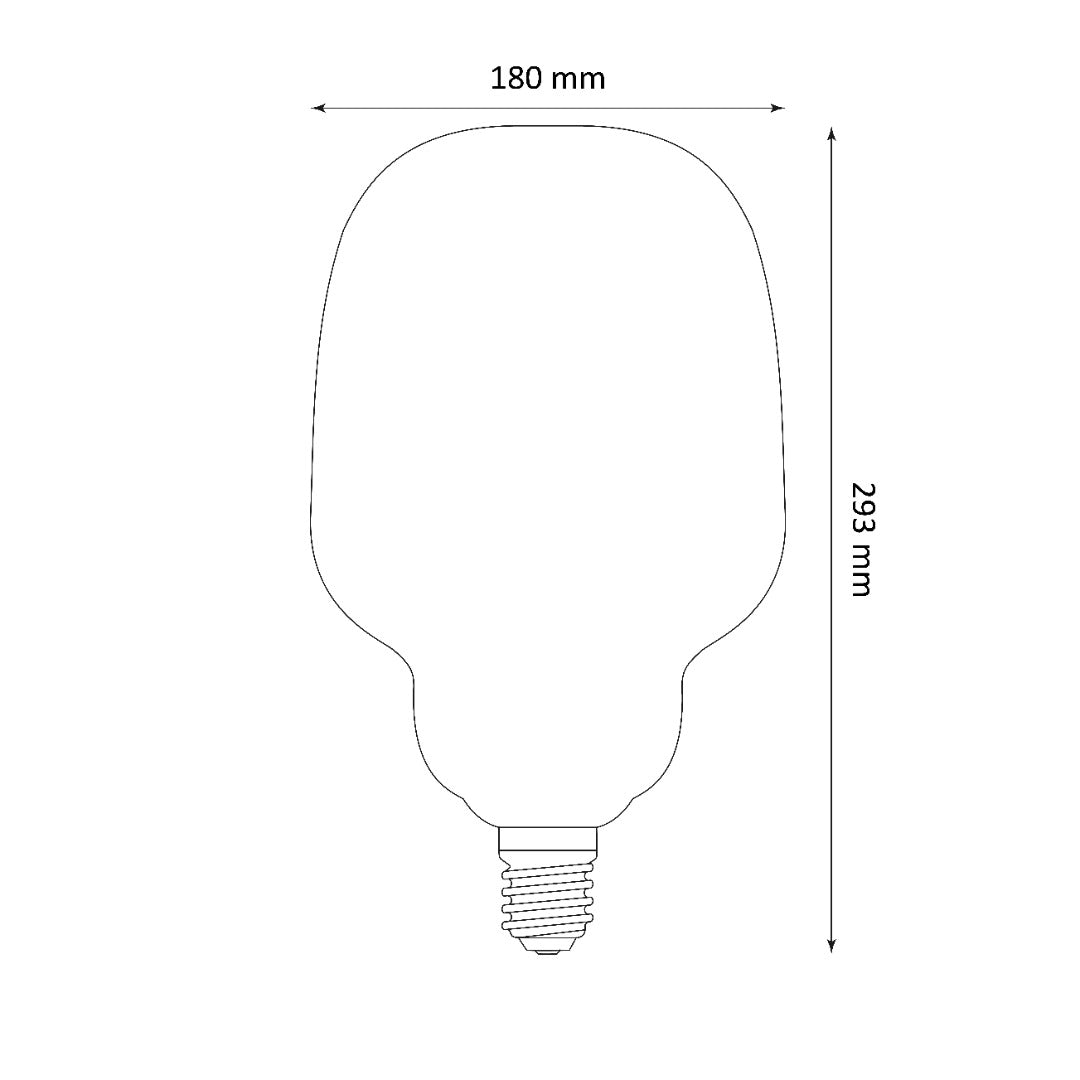 E27 LED filament - S180 - 260 lumen - Extra warm white - Premium vintage