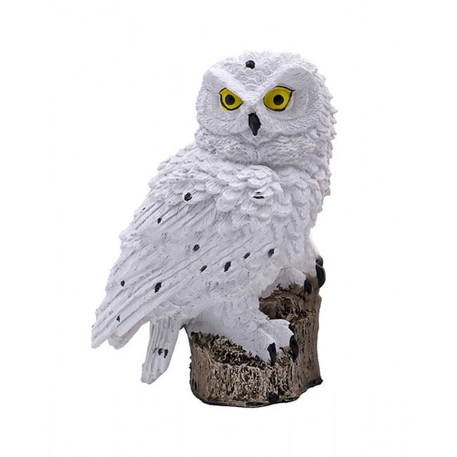 Solar LED owl white - Neutral white - With twilight sensor and pin