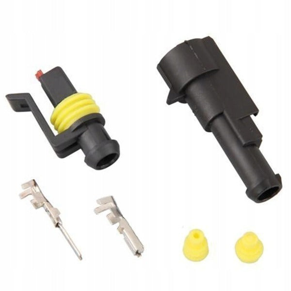 Connecteur hermétique - 12 à 24 volts - 1 broche étanche - IP67
