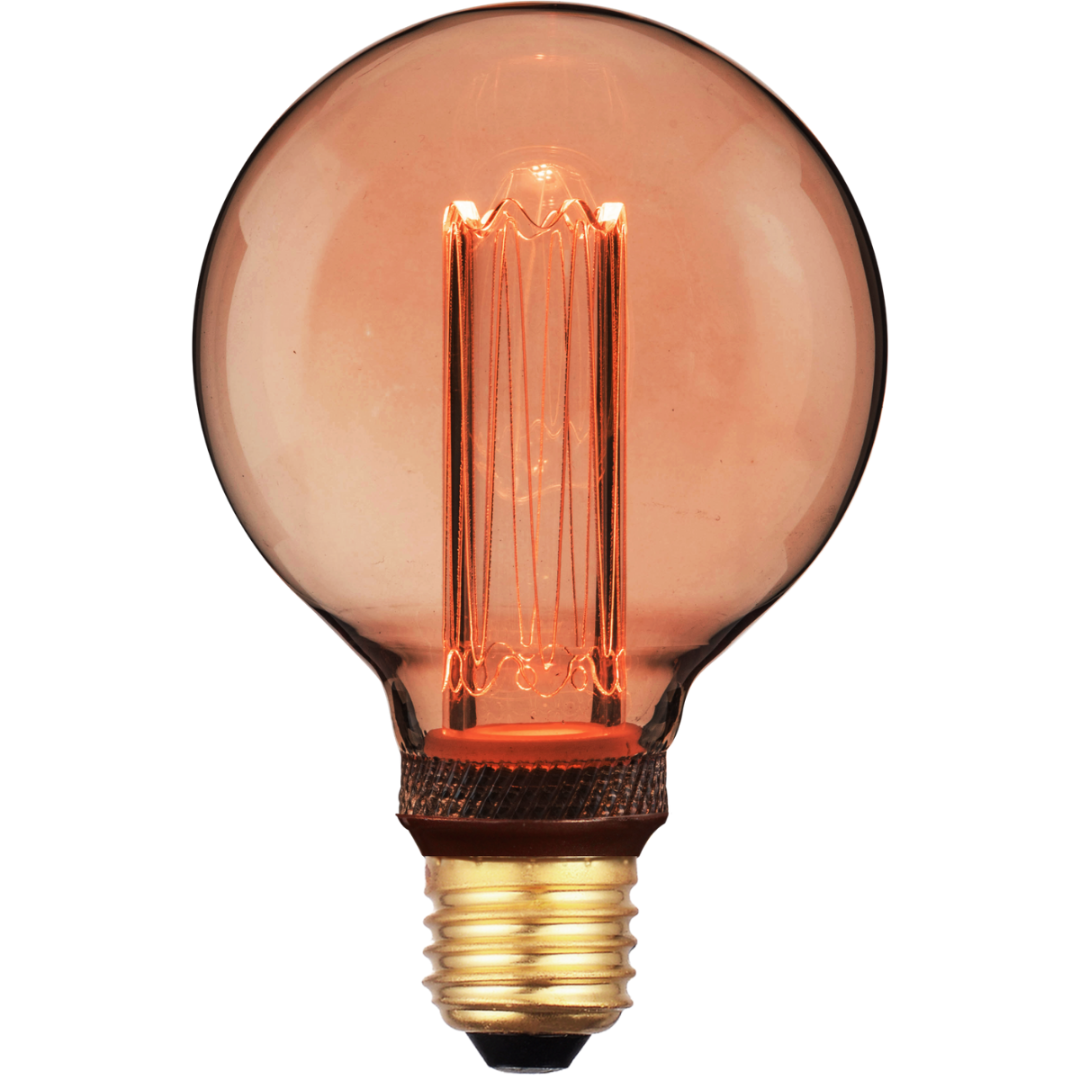 onkruid Kantine scheerapparaat E27 LED filament - G95 - 200 lumen - Extra warm wit - Premium vintage - ABC- led.nl