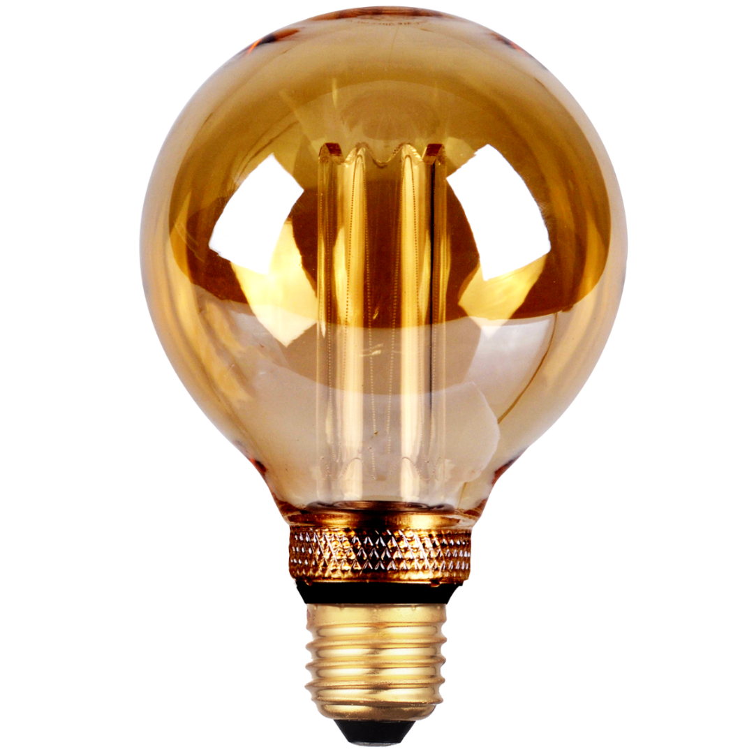 onkruid Kantine scheerapparaat E27 LED filament - G95 - 200 lumen - Extra warm wit - Premium vintage - ABC- led.nl