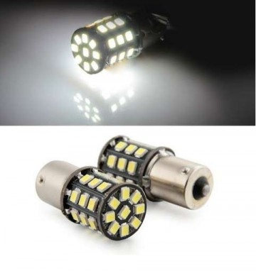 BA15S LED 33-SMD 2835 - 12V LED lamp WIT