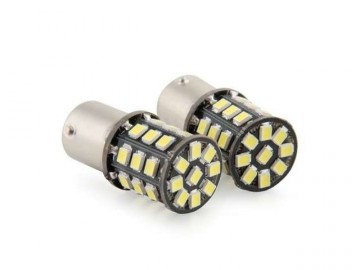 BA15S LED 33-SMD 2835 - 12V LED lamp WIT