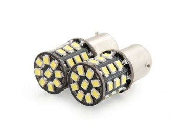 BA15S LED 33-SMD 2835 - 12V LED lamp WIT