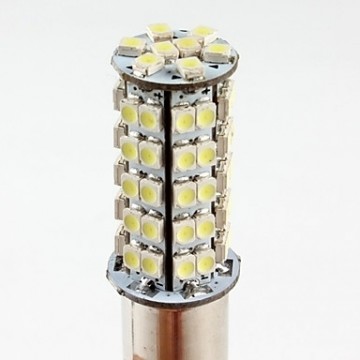 BA15S LED 68-SMD 3528 - 12V LED lamp WIT