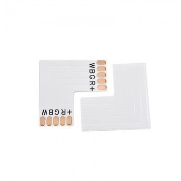 L connector - 12mm PCB - 5 pin - RGBW