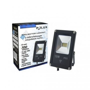 10W Radar Bewegingssensor LED Schijnwerper Koud Wit 6500k Slim IP65