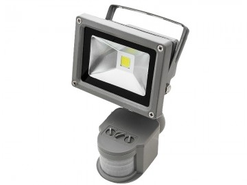 10W LED / PIR schijnwerper Warm Wit