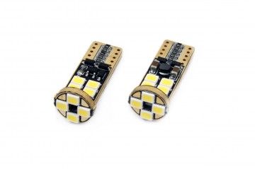 T10 - 2835 - 12 SMD - CANBUS - 12/24V - 2 stuks - Wit