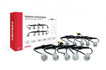 Dagrijverlichtingsset - 10 LEDs - 900 Lumen - Neutraal wit