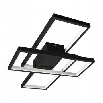 LED design plafondlamp - 72W - CCT - Met afstandsbediening - Zwart