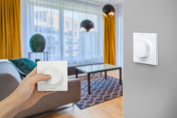 Draadloze wand dimmer - Mi-Boxer - Zwart