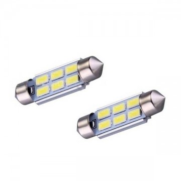 Dome - 5050 - 39mm - 6SMD - Wit - 2 stuks