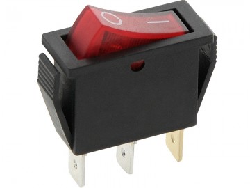 Schakelaar - rood - 12 volt - 20A - verlicht