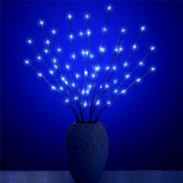 Kerst wilgentakken set - 20 LEDs - Blauw