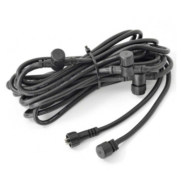 6x LED wand spot - 78mm - 4 Watt - Zwart - complete set