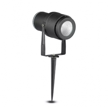 220 Volt - Tuinlamp - Warm wit - 12 Watt - Zwarte behuizing - Grond spot