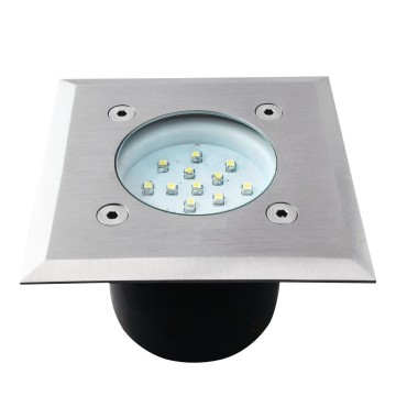 LED grondspot - 0,7W - 65mm - Koud wit - Inbouw - Vierkant