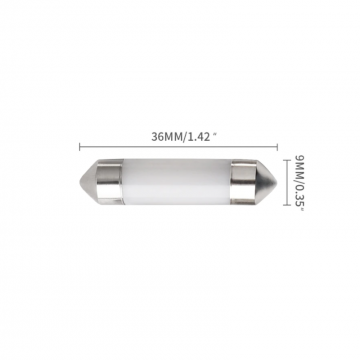 Dome - 36mm LED - 24V - Warm wit - Per stuk