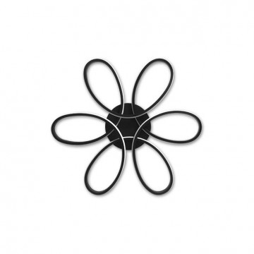 LED design plafondlamp - 77W - CCT - Met afstandsbediening - Zwart