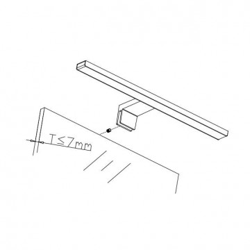 LED spiegelverlichting - Neutraal wit - 230V - 50cm