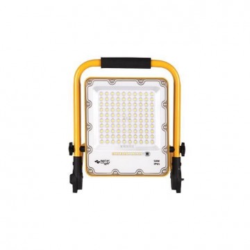 50W LED schijnwerper - Oplaadbaar - 8500 Lumen - IP65 - Neutraal wit