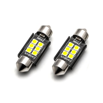 Dome - 39MM LED - CANBUS - 6SMD - Warm wit - 12V - Per stuk