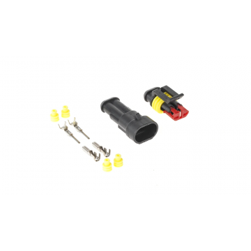 Hermetische connector set - 12 tot 24 Volt - 2 pin superseal - IP67