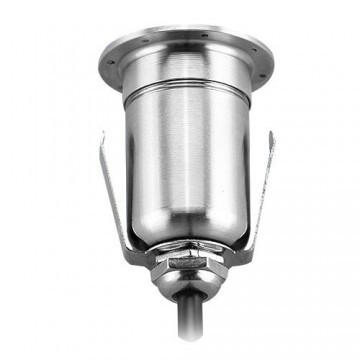 LED grondspot - tuinpad 1 kant - 42mm - warm wit - 3W - Zwart