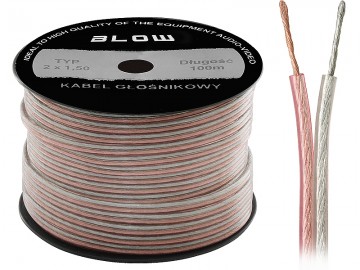 kabel 2 x 4.00 mm² transparant op rol 100 meter