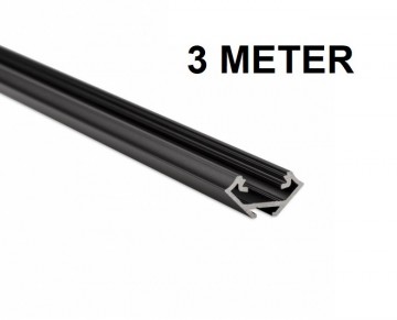 3 meter profiel zwart