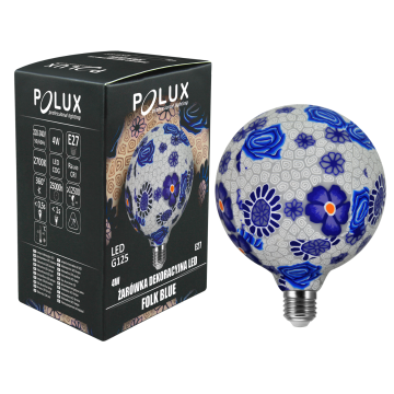 LED decoratieve E27 - authentiek Blauw - 4W - 100 lumen - G125