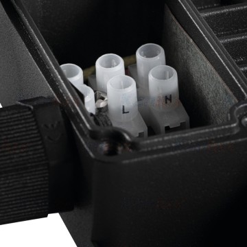 10W LED schijnwerper - 800 Lumen - ingebouwde aansluitdoos - Daglicht