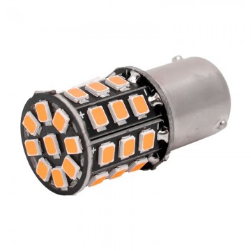ORANJE - BA15S - LED - 33 SMD - 2835 - 12V