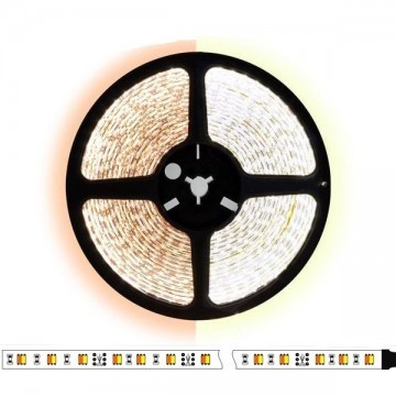 5 meter CCT (Dual white) led strip DUAL LED - 120Leds/m - 24V