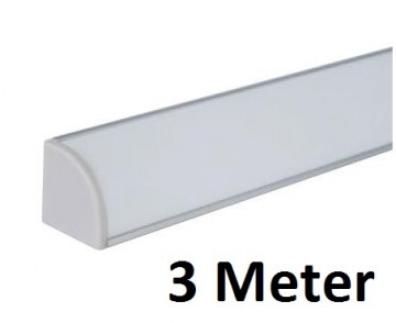 3 meter - hoek - LED profiel - aluminium