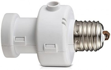 Schemer schakelaar + timer - E27 fitting - Wit