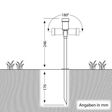 2x LED grond spot - 12V - 1,5 Watt - Complete set