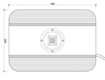 50W LED Lens light Aluminium