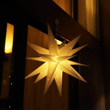 LED kerstster 3D - warm wit - 60cm