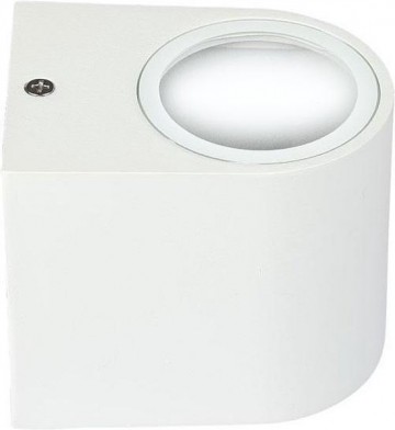 Wandlamp armatuur wit - Rond - GU10 fitting - 35W - IP44