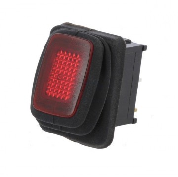 Schakelaar - Rood - 12V - 16A - Verlicht