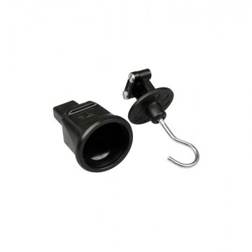 Eindstuk met haak - Voor platte prikkabel