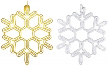 LED Sneeuwvlok kerst - 40cm - Warm wit