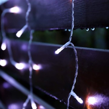 Led gordijn kerst - 5 meter - Koud wit - 200 leds